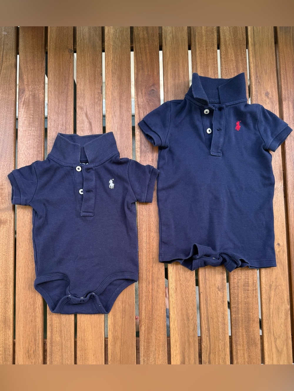 Ralph Lauren Navy Polo Onesie and Coverall